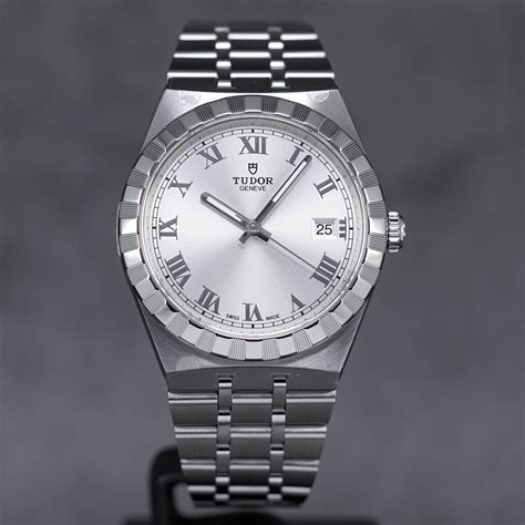 tudor royal 38mm silver